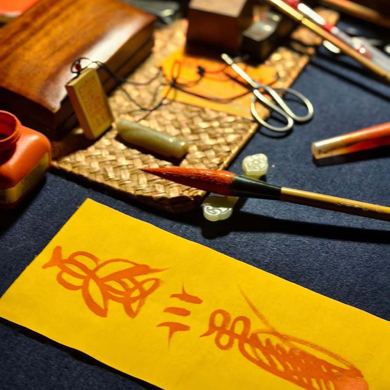 Mt. Longhu Celestial Master Consecrated Marital Harmony Talisman (Fu Qi He He Fu) - Image 3