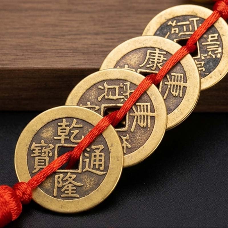 Consecrated Brass Gourd Five Emperor Coins Hanging Charm | Traditional Feng Shui Evil Warding & Prosperity Amulet 【開光擋煞】純銅葫蘆五帝錢掛件 | 車載辟邪保平安 化解門對門防小人 匯聚五方財氣 - Image 2