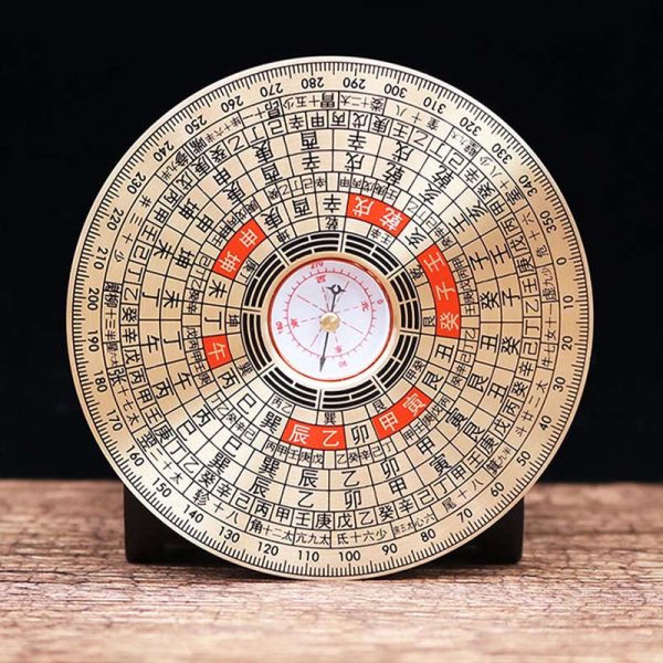 Consecrated Solid Brass Feng Shui Compass (8cm, 330g) | Professional Portable Luo Pan for Energy Assessment & Home Protection 【開光鎮宅】8cm全銅便攜風水羅盤擺件(330g重工) | 專業測量方位 分析氣場 擇方化煞 調節運勢