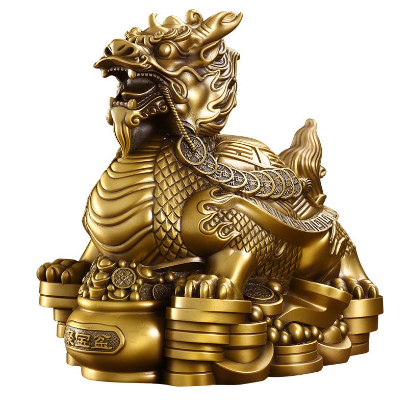 Consecrated Solid Brass Treasure Dragon Turtle Statue (1350g) | Traditional Feng Shui Wealth & Home Protection Mascot 【開光招財】純銅聚寶龍龜擺件(1350g重工) | 安家鎮宅 辟邪化煞 匯聚四方財源 保合家平安 - Image 4