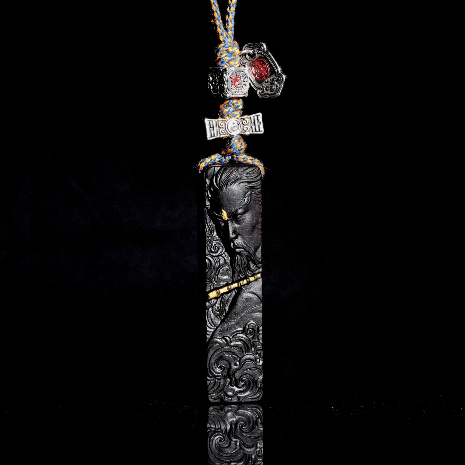 Hand-Carved Natural Lightning-Struck Jujube Wood Pendant - Traditional Chinese Cultural Artifact & Artisan Jewelry【非遗手作】天然雷击枣木玉化吊坠 - 雷祖文化手工雕刻挂件(国潮文创) - Image 8