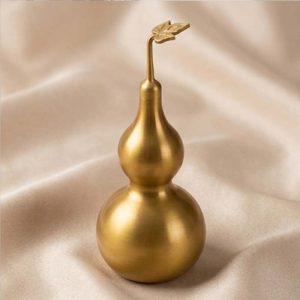 Consecrated Pure Brass Ba Gua Feng Shui Wu Lou Gourd (Wealth & Health Protection Mascot) 【開光招財】純銅八卦寶葫芦擺件（可開蓋） | 招財納福 化煞祛病 鎮宅避邪 護佑合家平安