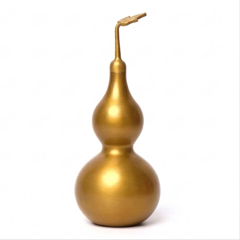 Consecrated Pure Brass Ba Gua Feng Shui Wu Lou Gourd (Wealth & Health Protection Mascot) 【開光招財】純銅八卦寶葫芦擺件(可開蓋) | 招財納福 化煞祛病 鎮宅避邪 護佑合家平安 - Image 4