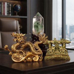 Azure Dragon Ultimate Wealth & Defense Matrix (Executive Office Feng Shui Kit for Leadership & Protection) 【青龍鎖金局・董事長辦公室絕對防禦高階商業風水套裝（防小人、穩權柄、壓制競爭）】