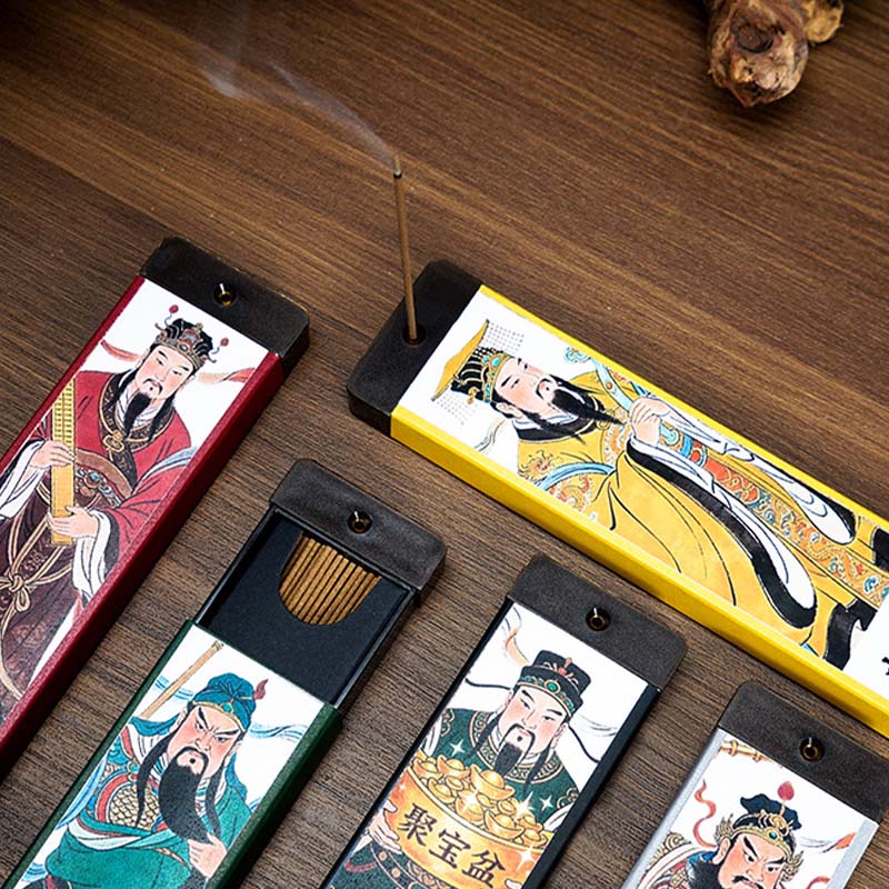 God of Wealth Incense - Chai Rong God of Wealth (Wu Lu Cai Shen) 23cm Herbal Line Sticks | Thriving Enterprise & Noble Help (Xing Ye Feng Gui) - Image 2