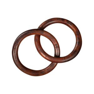 Consecrated Thunder-Struck Jujube Wood Heaven-Earth Ring | Daoist Qiankun Cosmic Protection Circle & Feng Shui Talisman