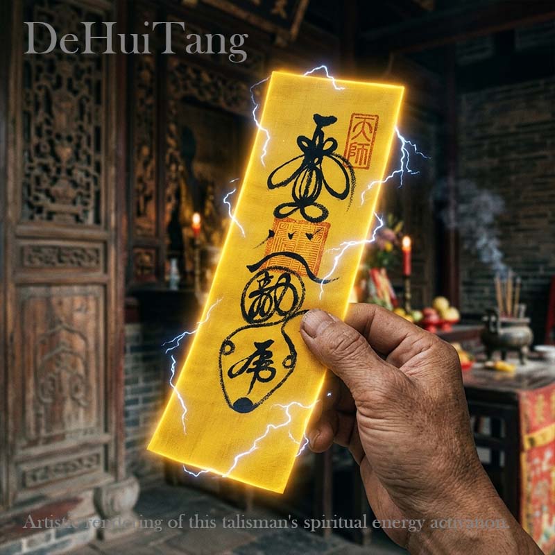 Mt. Longhu Celestial Master Consecrated Career & Success Talisman (Shi Ye Fu)