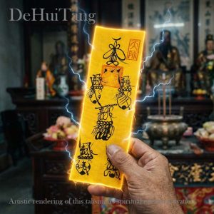 Mt. Longhu Celestial Master Consecrated Five Directions Wealth Gods Talisman (Wu Lu Cai Shen Fu)